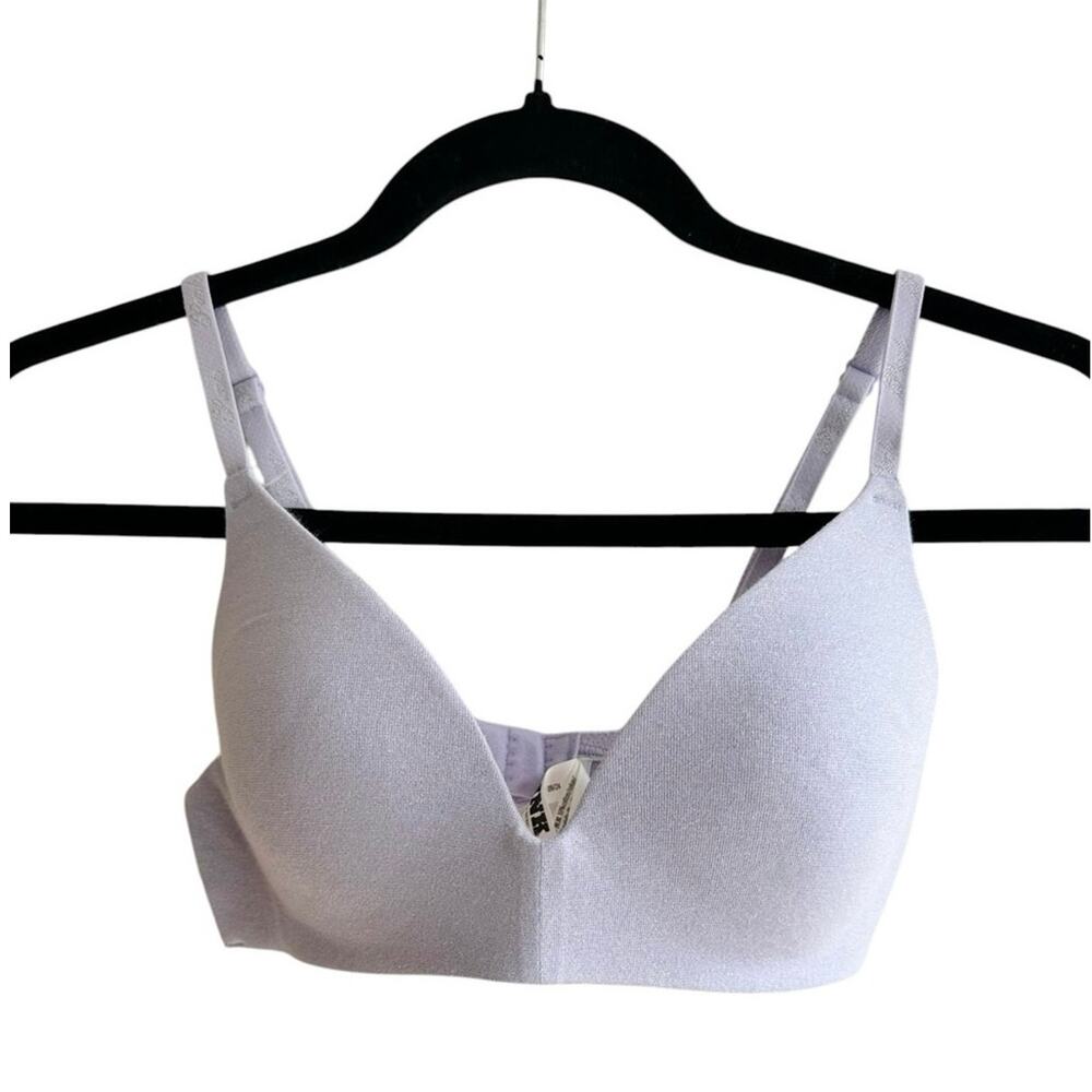 PINK Victoria’s Secret Wear Everywhere Wireless Lightly Lined Bra Purple 32C